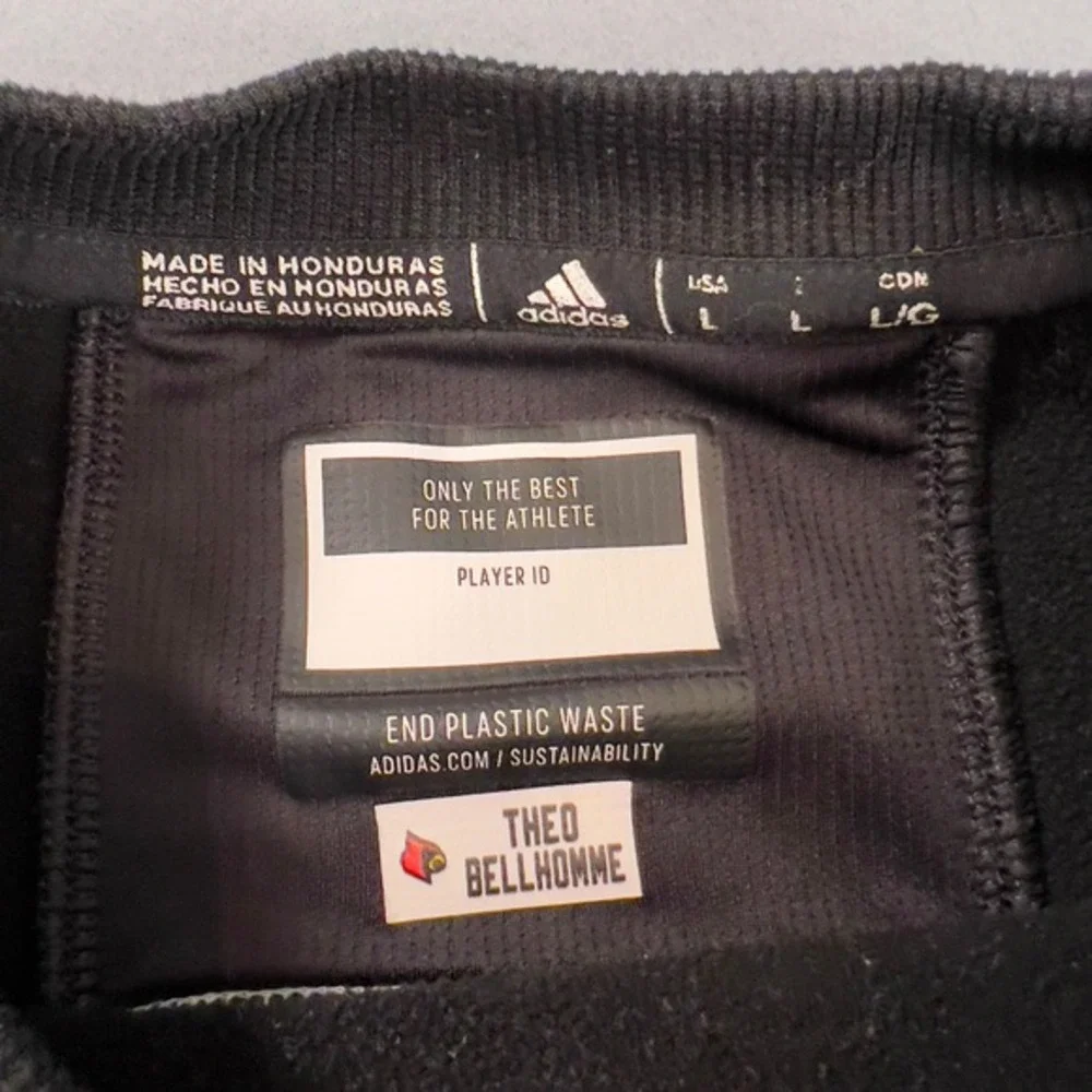 Adidas Louisville Cardinals Player Issued Mens Large Pullover Crewneck NCAA‎